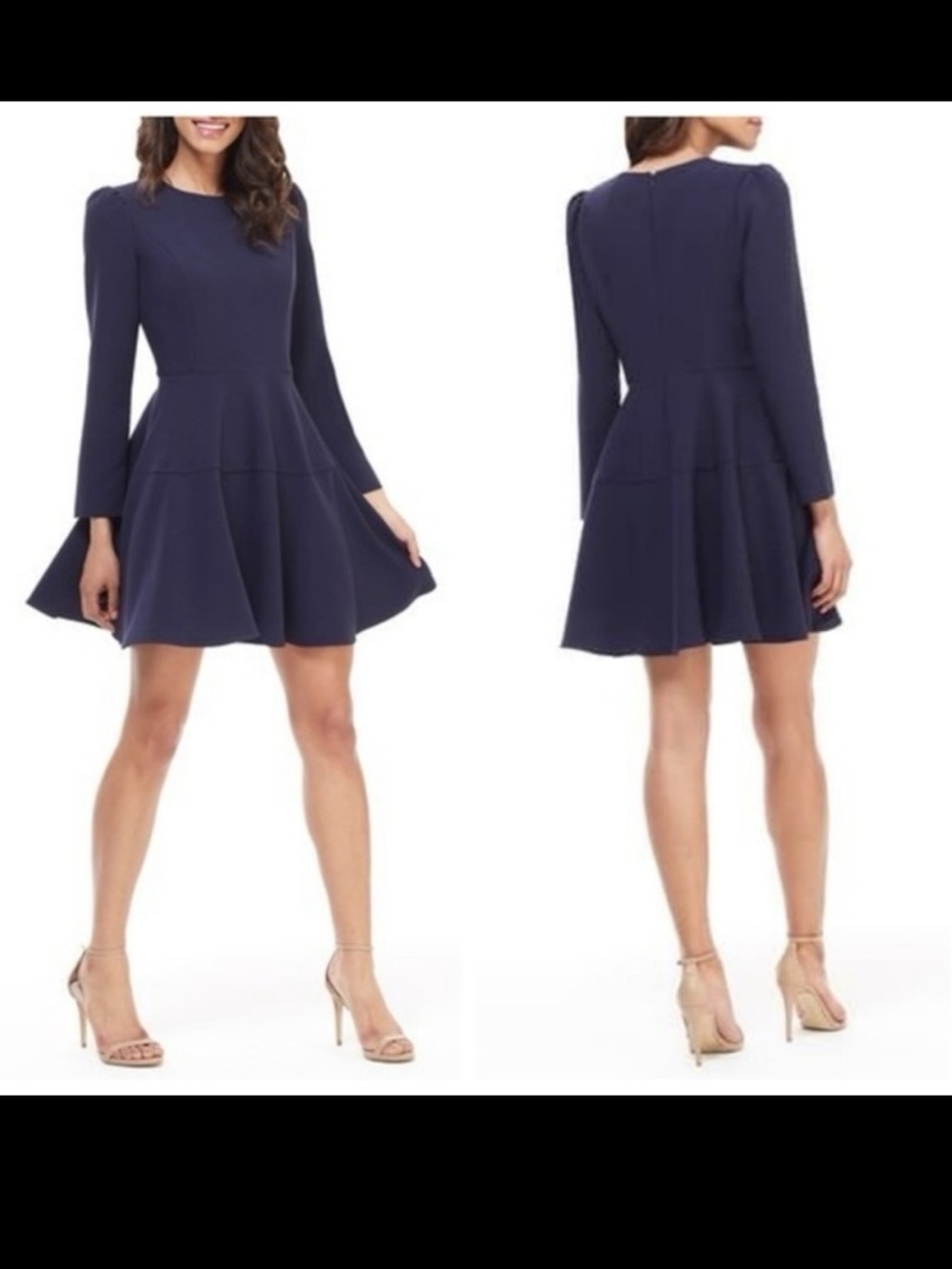 Gal meets glam Celeste dress in navy